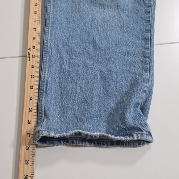 Abercrombie & Fitch Curve Love Jean Women 33 / 16R Blue High Rise Cotton Stretch - Picture 9 of 16